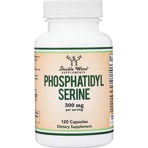 PhosphatidylSerine Supplement 300mg Per Serving, 120 Capsules (Phosphatidyl Serine Complex) by Double Wood