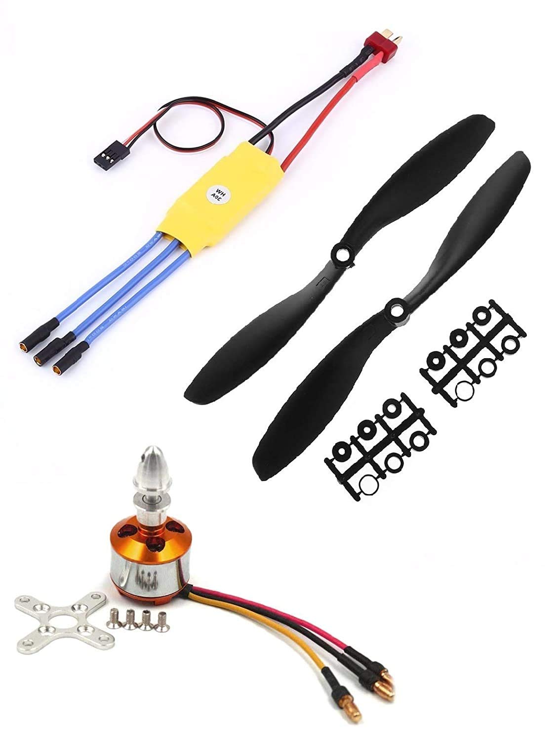YOURBOT Quadcopter kit | BLDC Brushless Motor A2212 1400KV 30A ESC 1045 Propeller set | Multirotor/Quadcopter kit (B08THQC968) Amazon Price History, Amazon Price Tracker