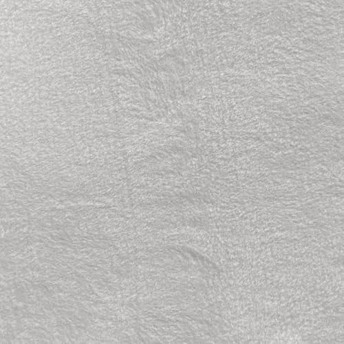 Luxurious Light Gray Anti-Pill Fleece Fabric by the Yard - Premium Medium Weight Material for Crafting and Sewing 3 Luxurious Light Gray Anti-Pill Fleece Fabric by the Yard - Premium Medium Weight Material for Crafting and Sewing - Image 2
