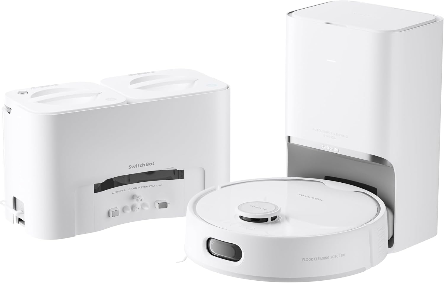 Set Sale 8Way Fully Automatic SwitchBot Robotic Vacuum Cleaner S10 / External Water Tank Set