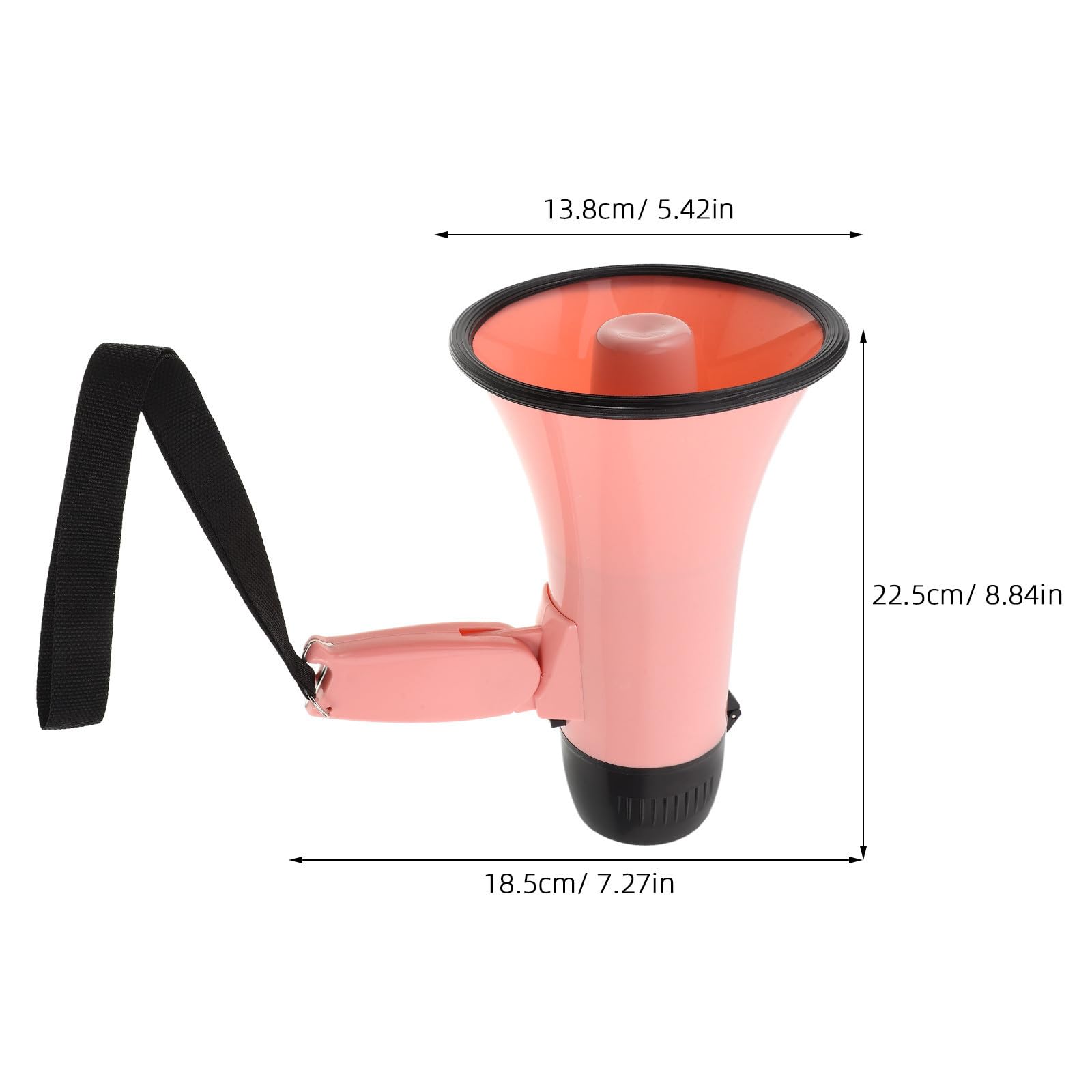 TOPBATHY Megafono Portatile Rosa in ABS Ergonomico Leggero per Eventi Sportivi e Uso Manuale per Allenatori e Arbitri