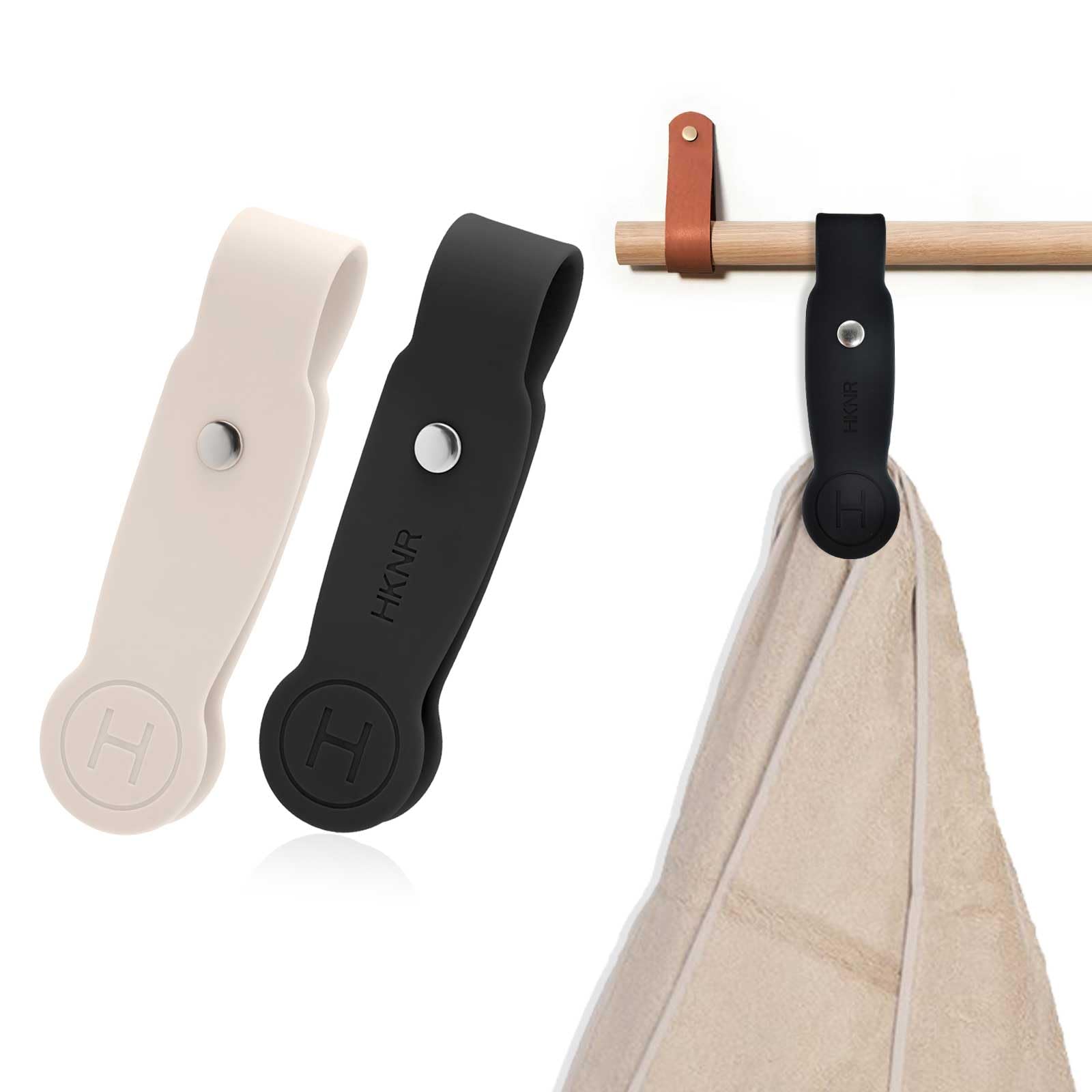 2 Pcs Strong Magnetic Towel Clips for Kitchen, Waterproof Silicone Towel Holder, Multi-Purpose Clips for Bathroom, Kitchen, Outdoor Use