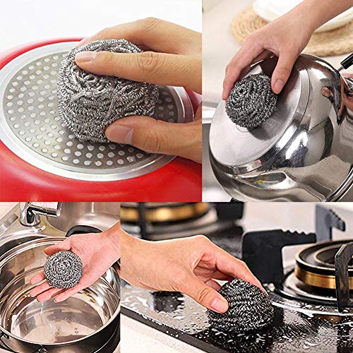 Bestzy Topreiniger, roestvrij staal, schuurspiraal, voor keukenreinigers, 20 stuks - Image 7