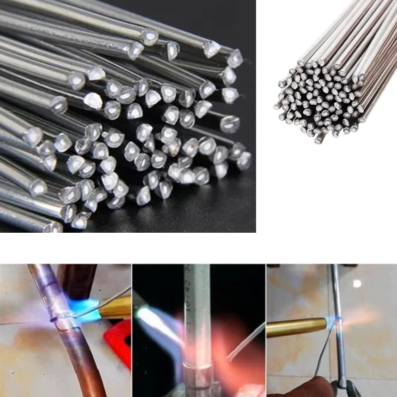 GatherTOOL 10pcs/20PCS Low Temperature Easy Melt Aluminum Welding Rods Weld Bars Cored Wire 1.6/2mm for Soldering Aluminum No Need Solder Powder (Size : 1.6mm, Color : 20pcs)