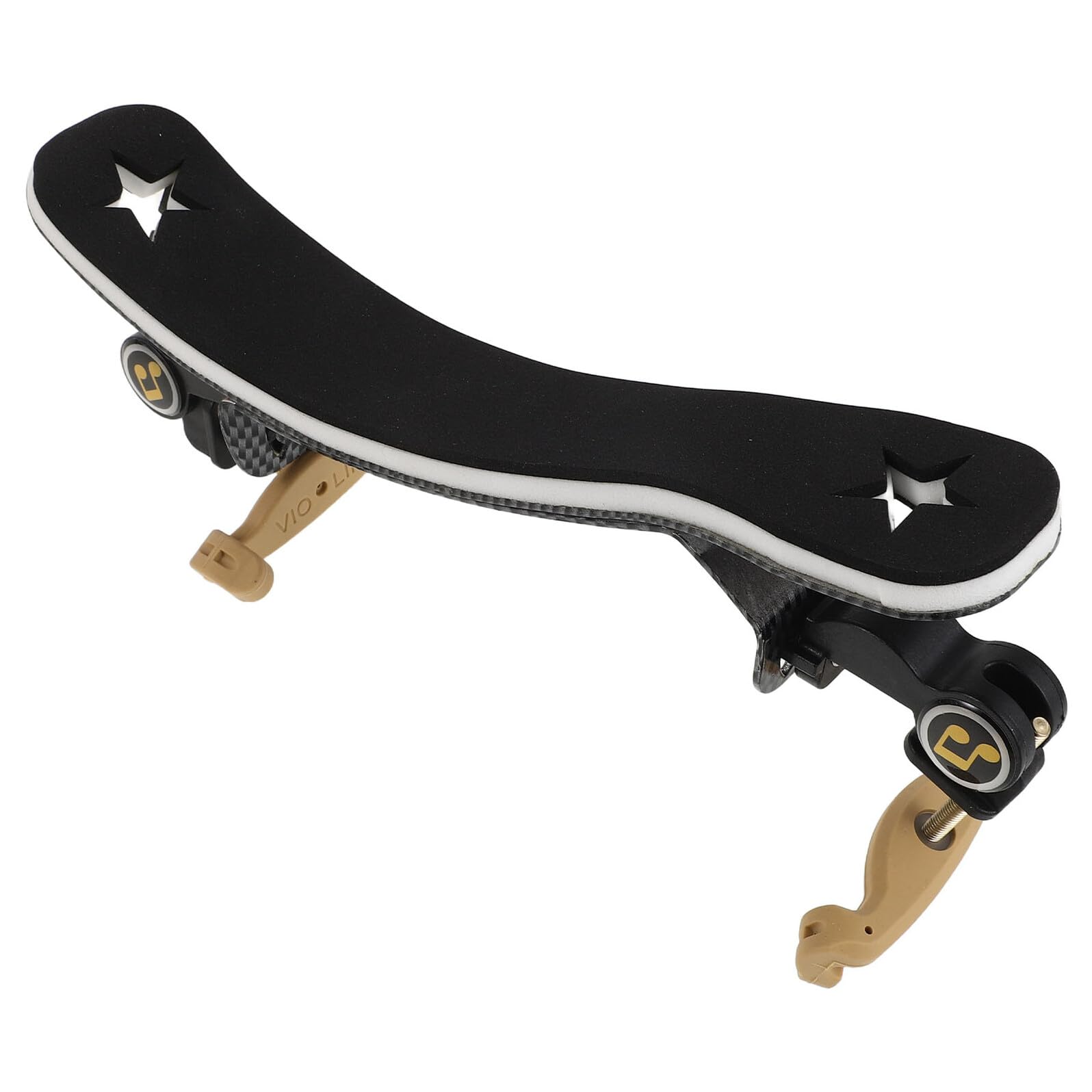 Poggiaspalla per Violino in Lega di Alluminio Leggero, Poggia Violino Cuscinetto Morbido in Spugna, Regolabile per Violini 3/4-4/4, Supporto Ergonomico Comfort per Musicisti