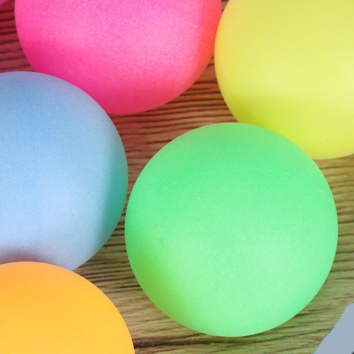 UKCOCO Colorful Seamless Table Tennis Balls for Party Games Training Durable Mixed Color Balls for Pong