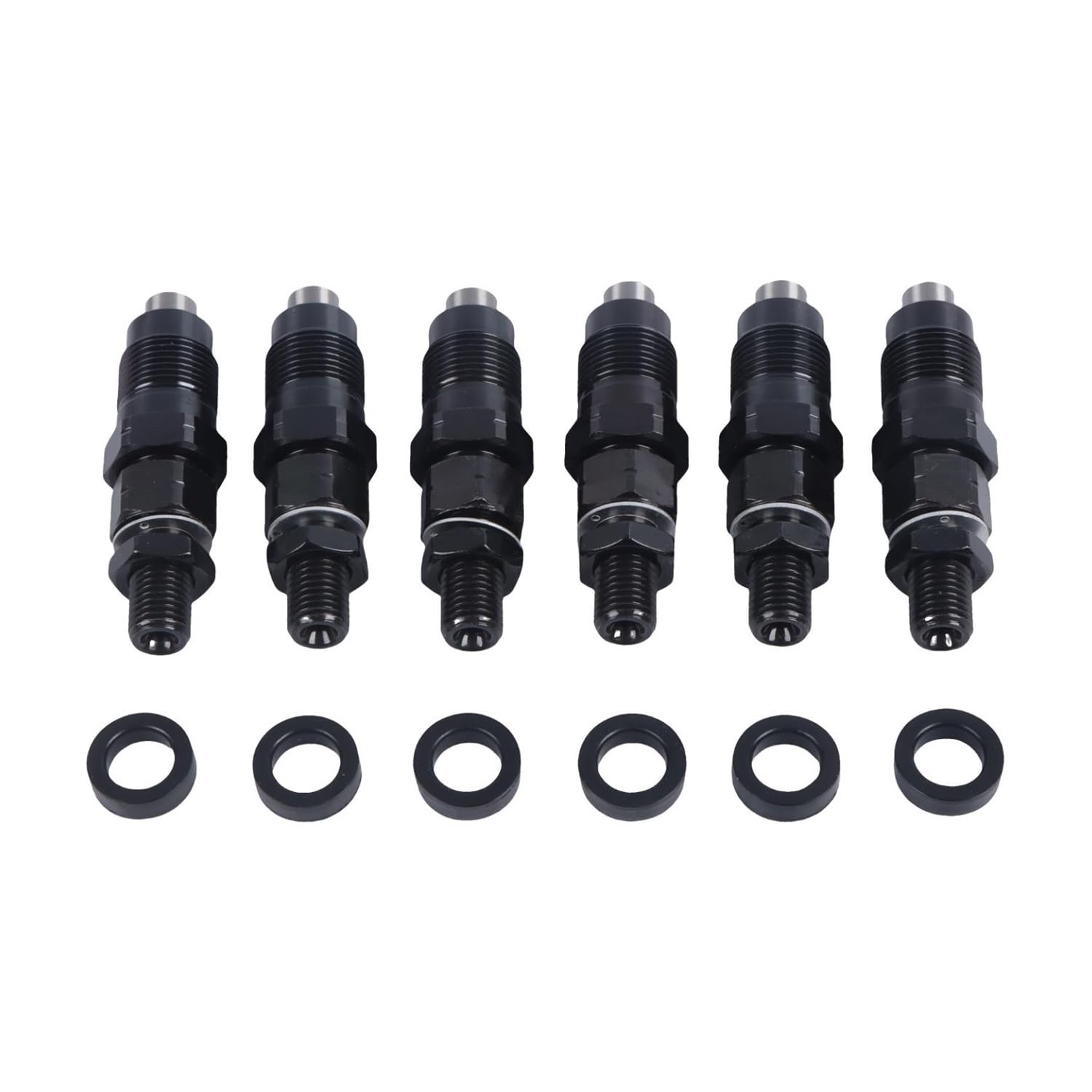 Hsugftmz One Color 6Pcs 093500-3400 23600-64050 Injectors For 1Hz Diesel Fuel Injectors Car Engine Parts Fuel Supply System