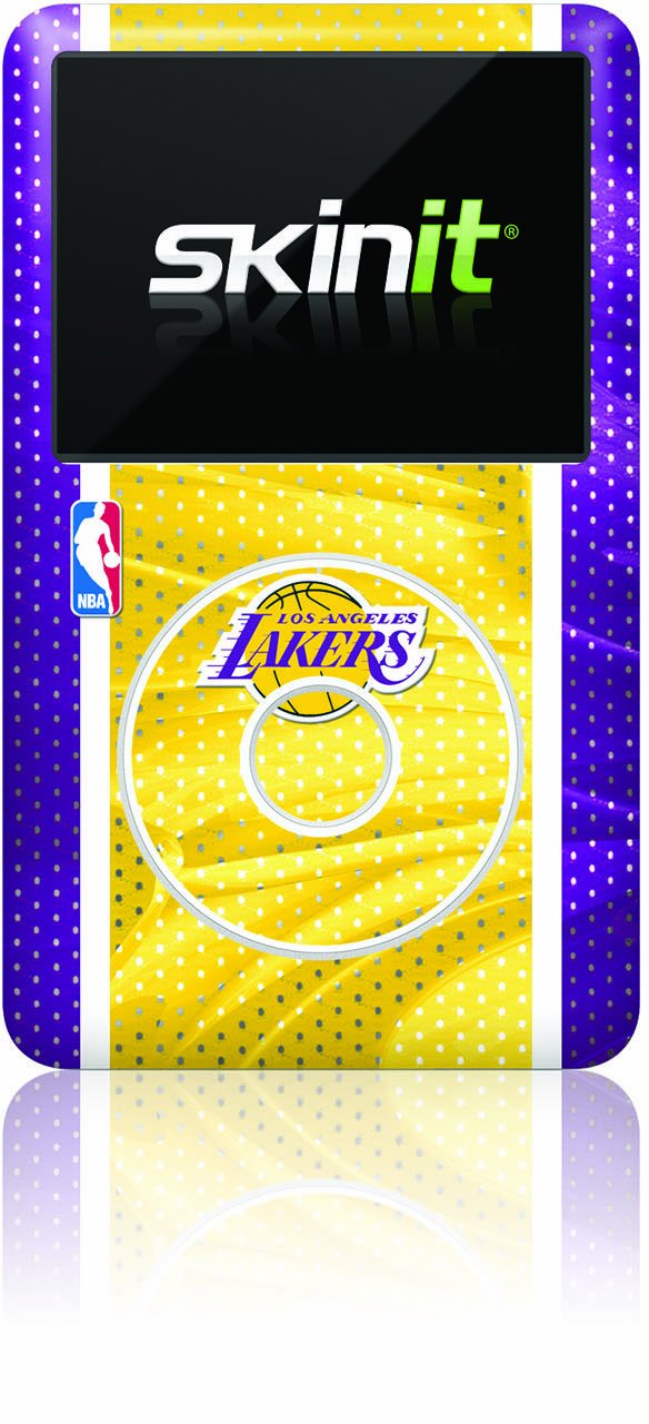 Skinit Decal MP3 Player Skin Compatible with iPod Classic (6th Gen) 80GB - Officially Licensed NBA Los Angeles Lakers Home Jersey Design