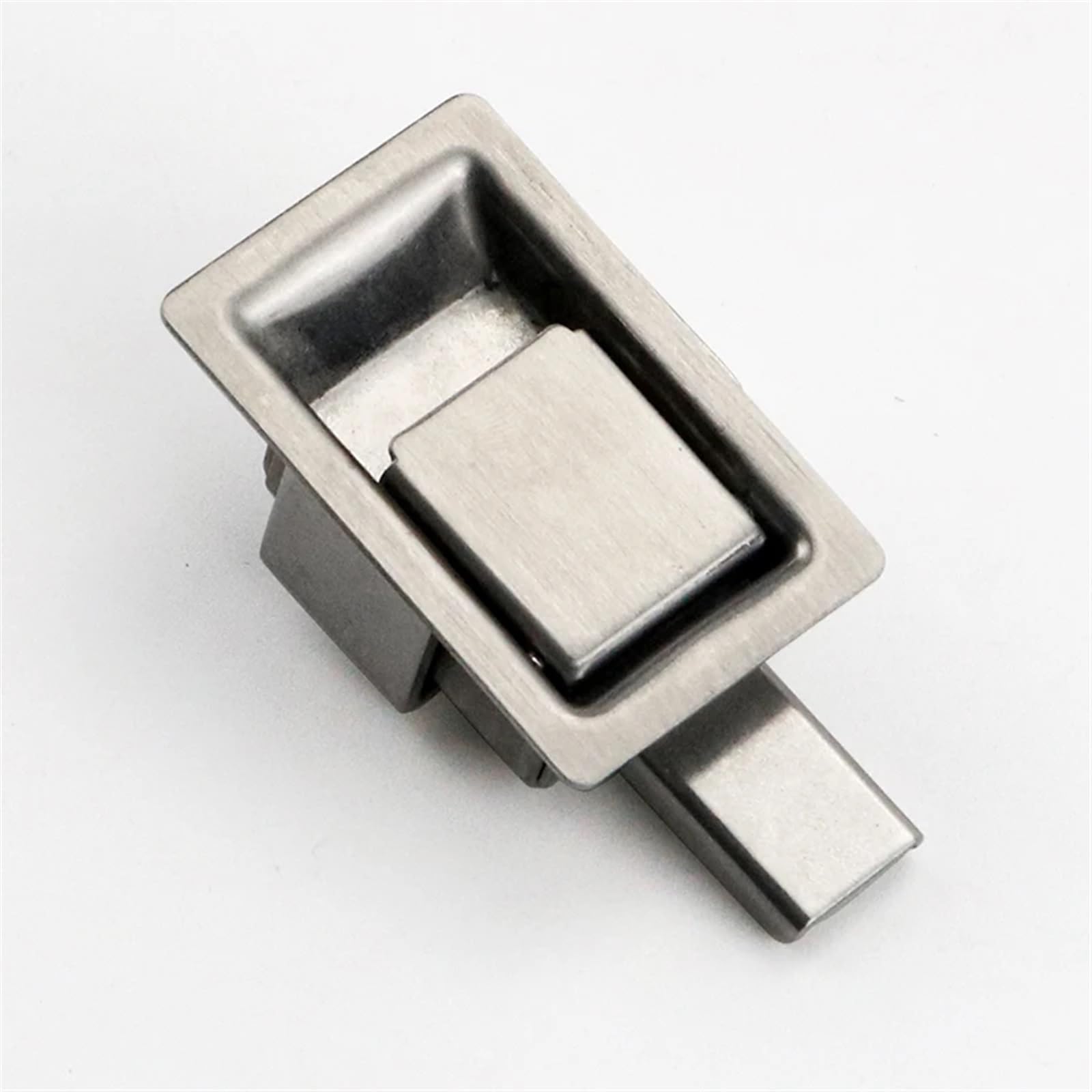 Pswbkvdblp Steel Wire Drawing 304 Stainless Steel Panel Lock Pull-Type Telescopic Collision Lock Engineering Car Door Lock 1Pcs