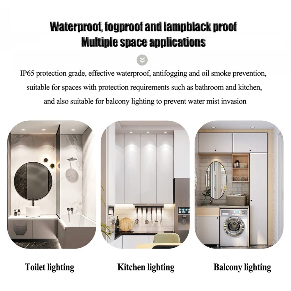 2 szt. wodoodporna lampa typu downlight 7 W 12 W LED lampa wpuszczana do toalety lampa łazienkowa gałka oczna modernizacja reflektor światło dzienne modernizacja downlight otwór wycięty