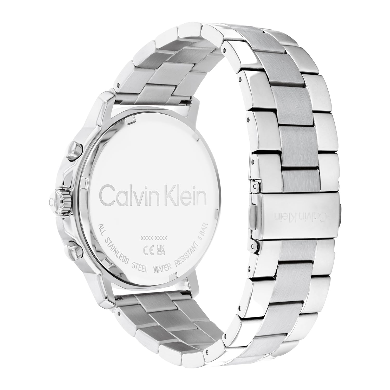 Calvin Klein Reloj Analógico de Cuarzo multifunción para Hombre con Correas en Acero Inoxidable o Silicona