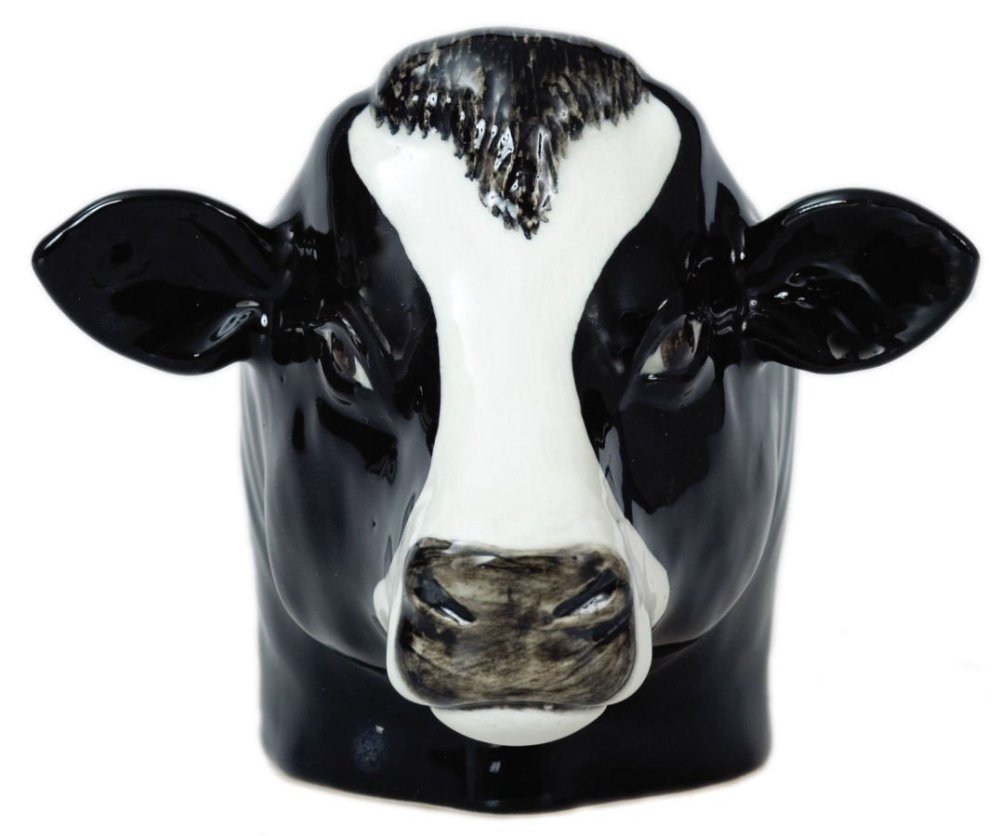 Quail Ceramics Friesian Cow Face Egg Cup