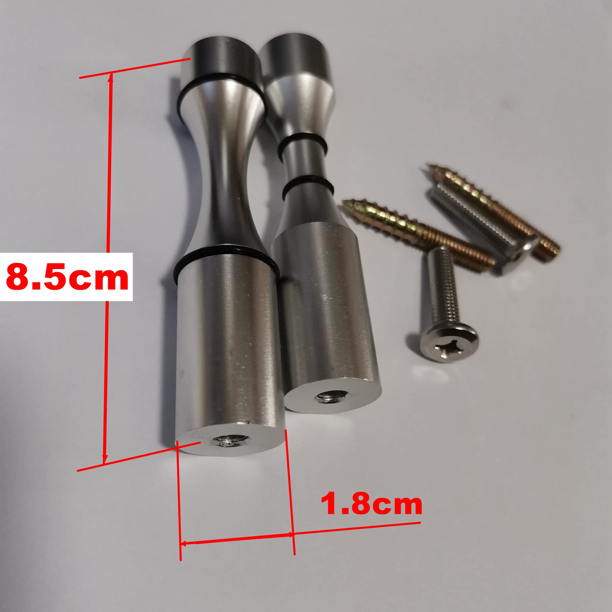 Wine Bottle Wall Pegs 5 Bottle Matte Silver Single Vino Pin for Drywall or Wood Surfaces