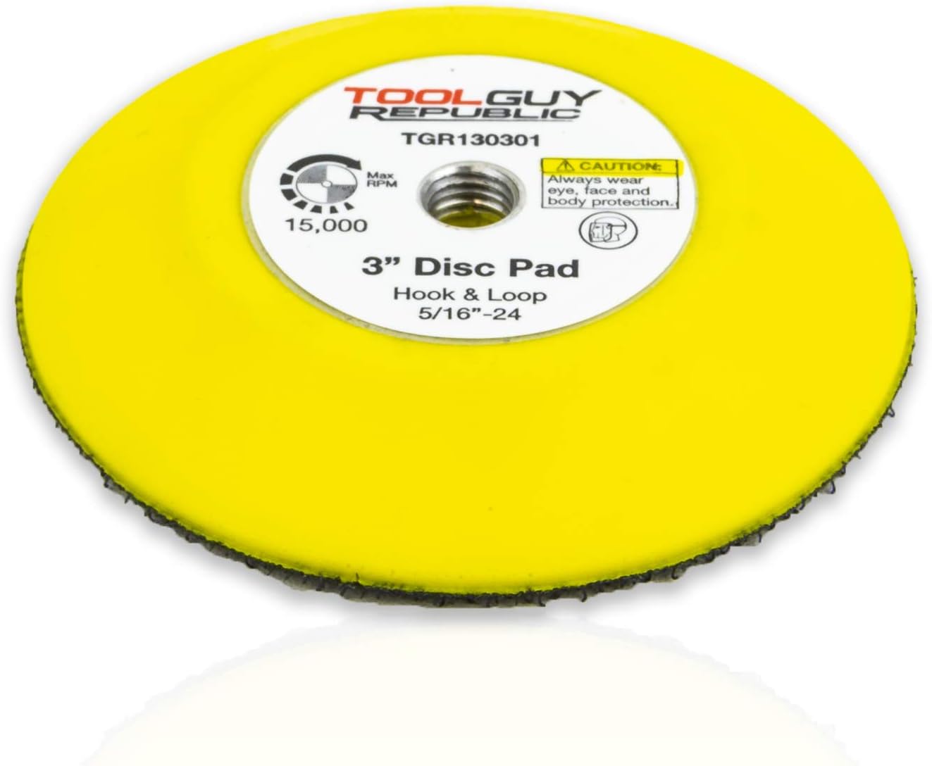 3" Hook and Loop Sanding Backup Pad 5/16-24 Female Thread TGR130301 (1 Pack)
