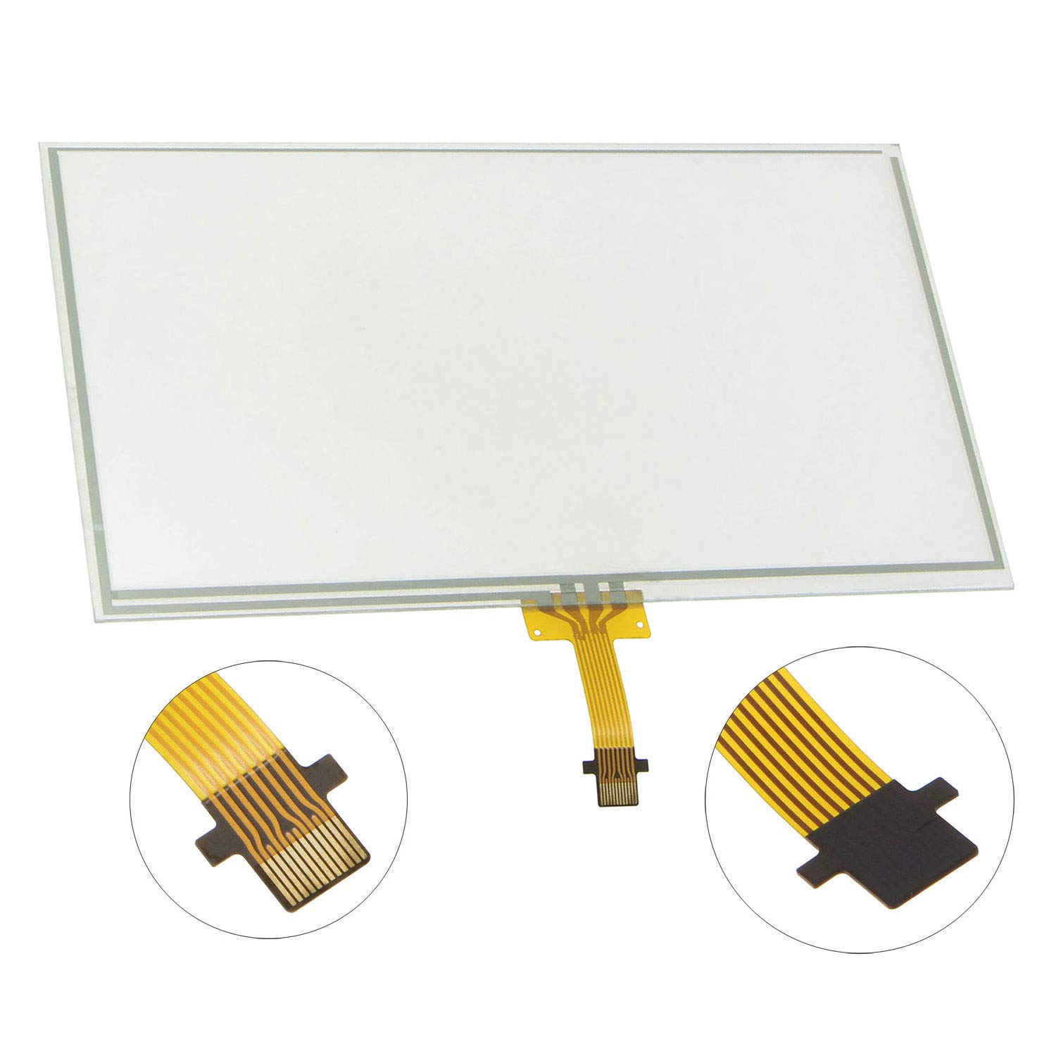 Navigation Touch Screen Digitizer Fit for Toyota RAV4 Prius C 2014-2016 6.1-inch Glass Panel Fixed GZTAUTO