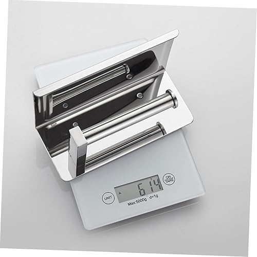 Miniatura 4 de Soporte para toallas de papel, soporte para toallas de papel higiénico, soporte para toallas de papel de acero inoxidable, soporte adhesivo para
