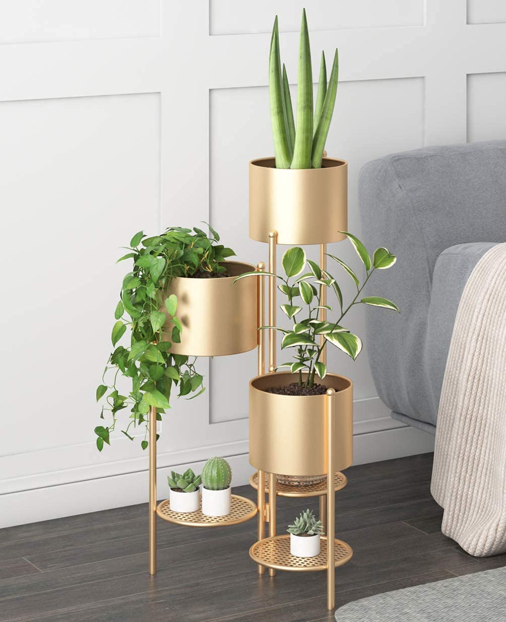 See full amazon price history chart for New Mark Impex Metal Plant Stand, 6 Tier 6 Potted Flower Pot Stand Holder Shelves, Foldable Decorative Display Rack for Potted Plant for Patio Garden, Living Room, Corner Balcony & Bedroom (Gold) New Mark Impex Metal Plant Stand, 6 Tier 6 Potted Flower Pot Stand Holder Shelves, Foldable Decorative Display Rack for Potted Plant for Patio Garden, Living Room, Corner Balcony & Bedroom (Gold) (B0BBS8WJKN) Amazon Price History, Amazon Price Tracker
