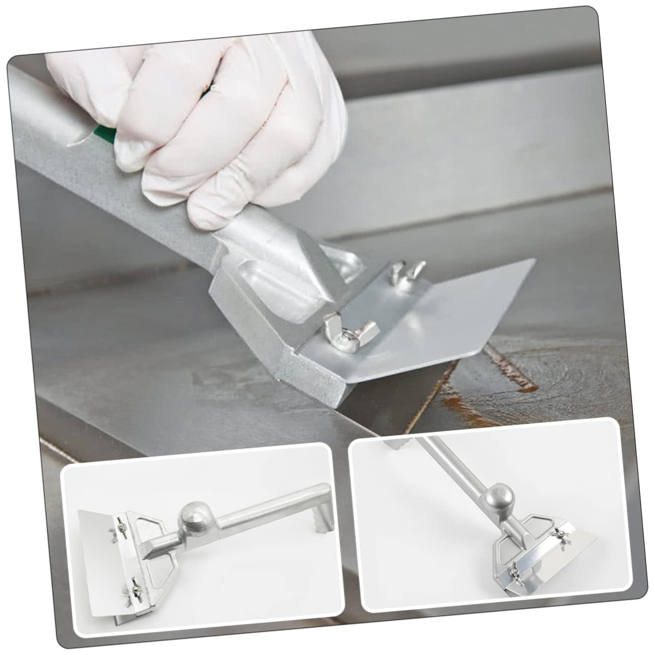 Cabilock Raspador De Sartén Limpiador De Planchas Raspador De Parrilla para Parrilla Al Aire Raspador De Plancha Raspador De Comida Parilla Acero Inoxidable 420 Equipo De Limpieza