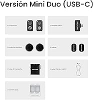 Vista 9 de Micrófono inalámbrico Hollyland Lark A1 para iPhone 17/16/15 y Android, 48kHz/24-bit, cancelación inteligente de ruido de 3 niveles, micrófono mini