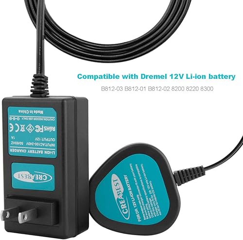 Miniatura 7 de CREABEST Reemplazo para batería de iones de litio de 12 V 3.0 Ah máx. 8200 8220 y 8300 herramientas inalámbricas incluyen un cargador de batería de