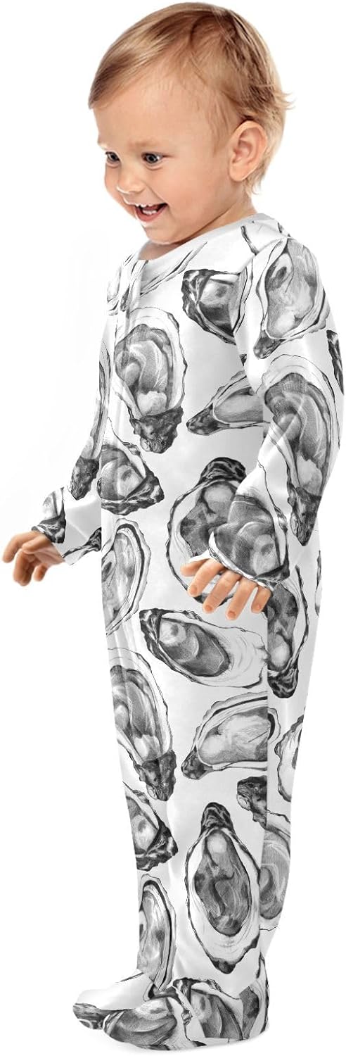 Dussdil Baby One-Piece Footies Newborn Rompers Pajamas Cotton Footed Pjs for Sleep Play Boys Girls