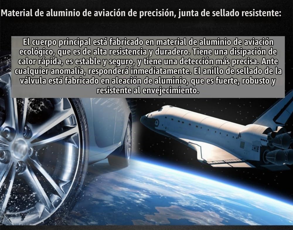Sistema de Monitoreo Sensor de presión de neumáticos Ajuste de ángulo libre con pantalla LCD TPMS Monitor de presión detector universal para coche en tiempo Real con válvula externa