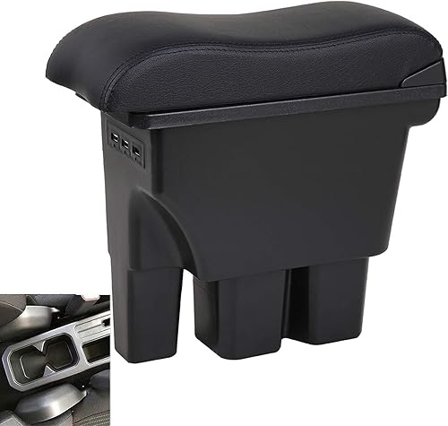 YJYWZH Caja de reposabrazos de doble capa para Suzuki Jimny 2019 2020 2021 2022 consola central de almacenamiento interior de automóvil con 3