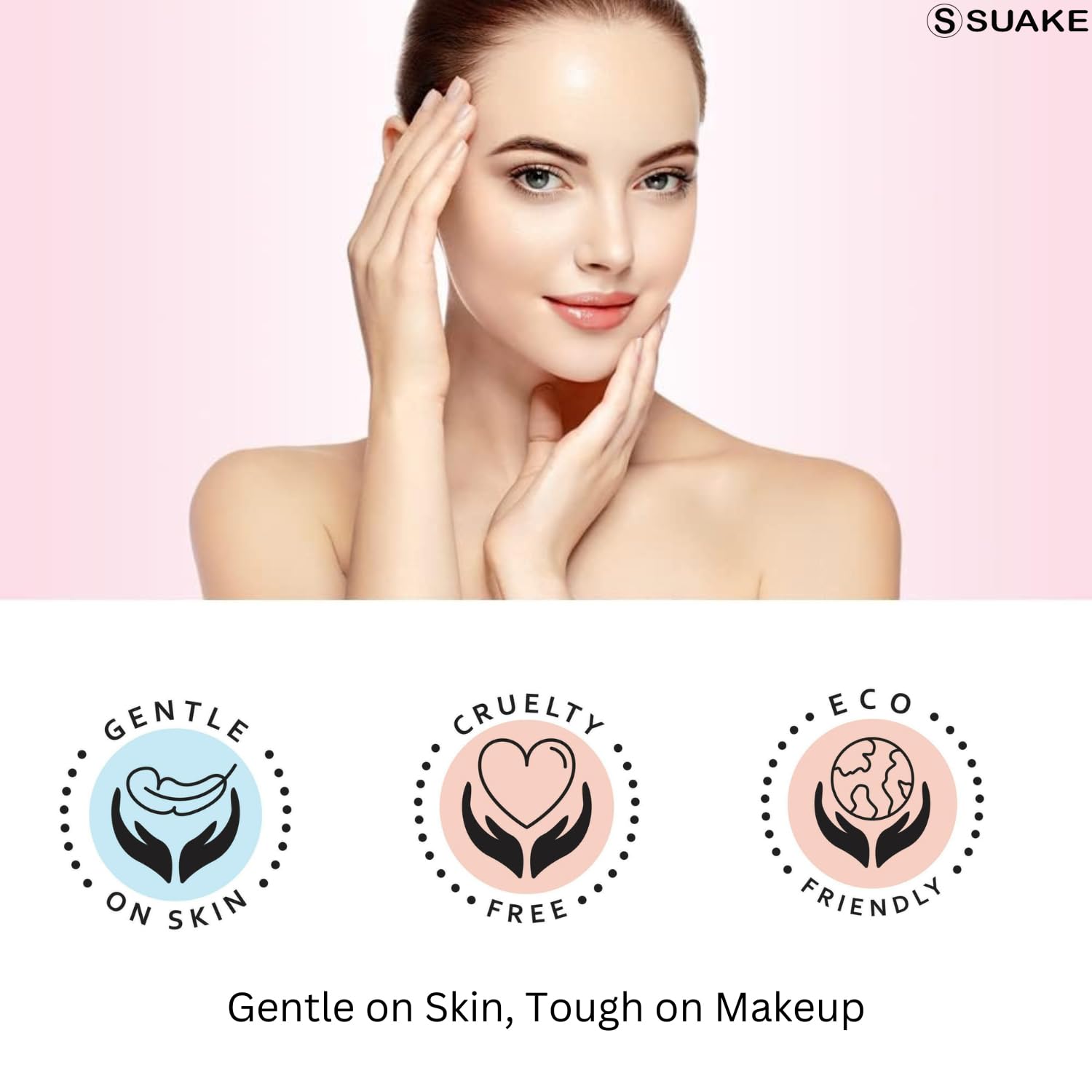SUAKE Reusable Makeup Remover Pads – Soft & Washable Cotton Pads for Face & Eye Makeup Removal – Eco-Friendly, Gentle on Oily, Dry & Sensitive Skin (Multicolor Pack of 1) - Image 4 thumbnail