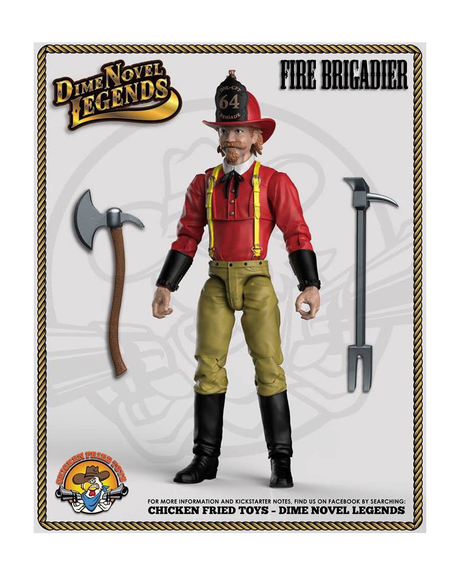 Amazon.com: Dime Novel Legends 1/18 Scale (4inch Tall) Firefighter