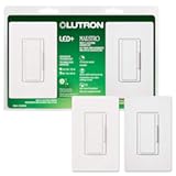 Maestro LED&plus; Dimmer Switch Kit for dimmable LED&comma; Halogen and Incandescent Bulbs&comma; Single-Pole or Multi-Location&comma; MACL-153MRHW-WHC&comma; White