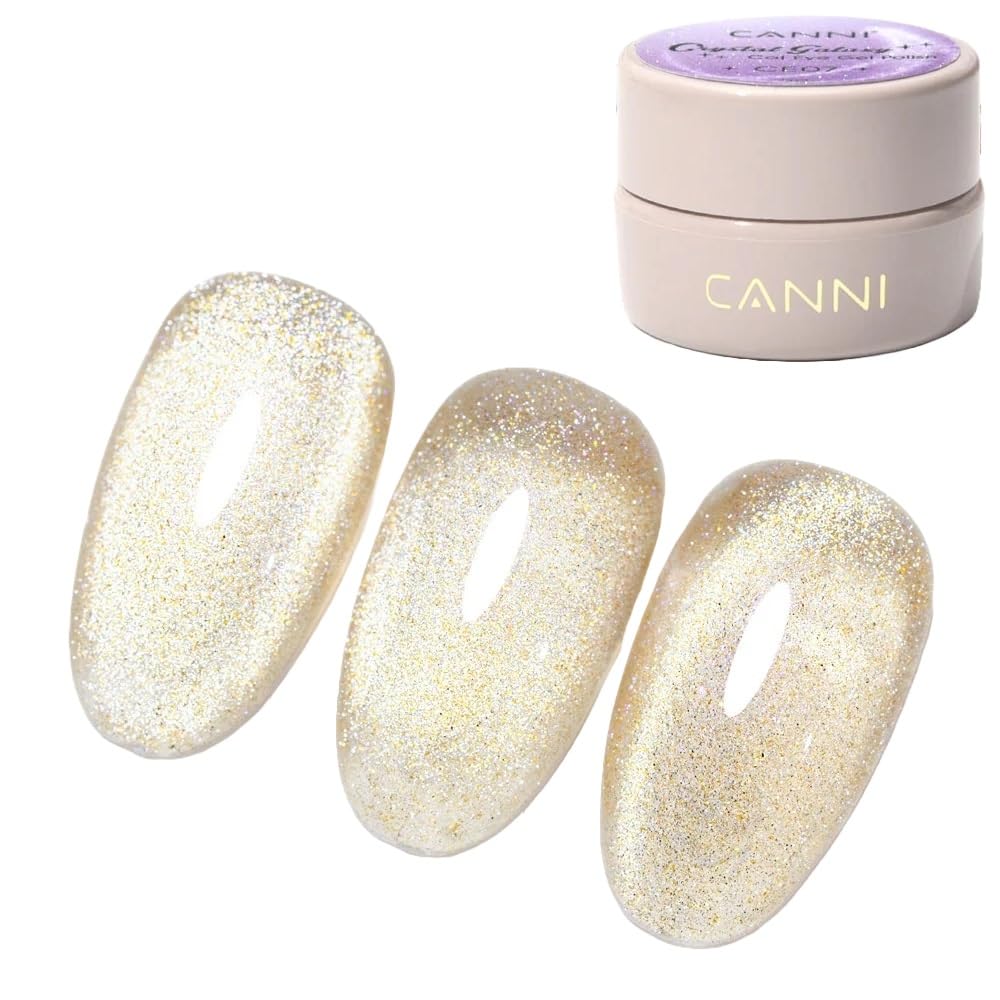 CANNI 5ml Crystal Galaxy Cat Eye Gel Gel Polish Soak Off LED Nail Gel Polish Nail Art Starter Manicure Salon DIY at Home CE30-image-4