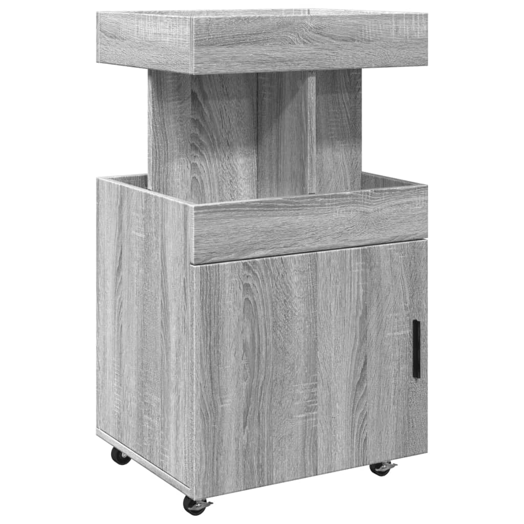 Carrello da bar grigio Sonoma, 50 x 41 x 89 cm, in legno