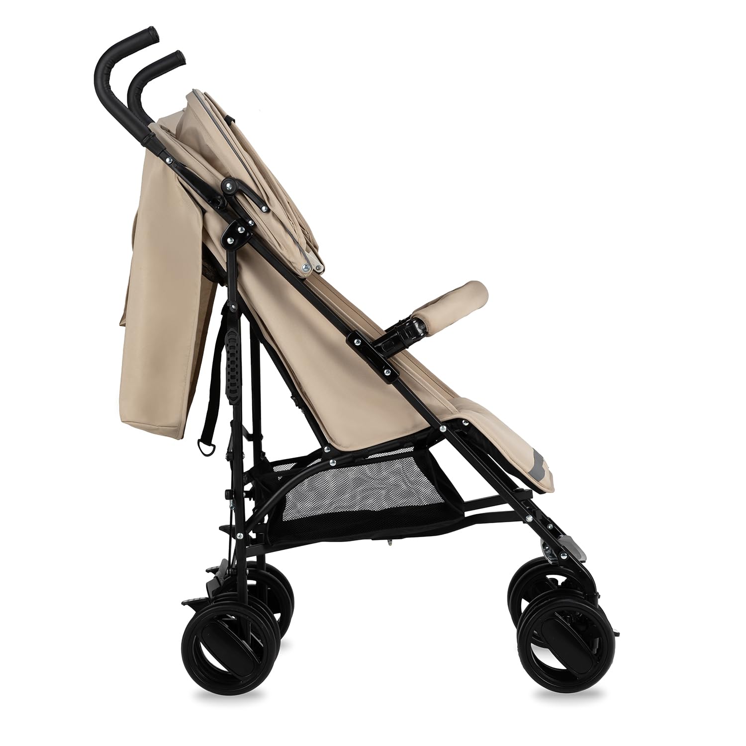 MoMi AKIRA Silla de paseo para niños a partir de 6 meses (hasta 15 kg), arnés ajustable de 5 puntos, bolso, cesta de la compra, protector de lluvia y mosquitera.