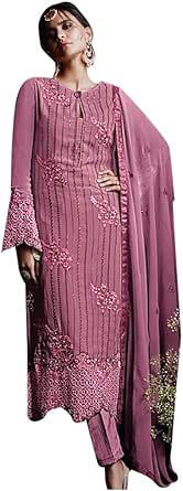 Yanustuti Abito Salwar Kameez Indiano/Pakistano, Pronto Da Indossare, Con Dupatta, Per Matrimonio E Festa - 3