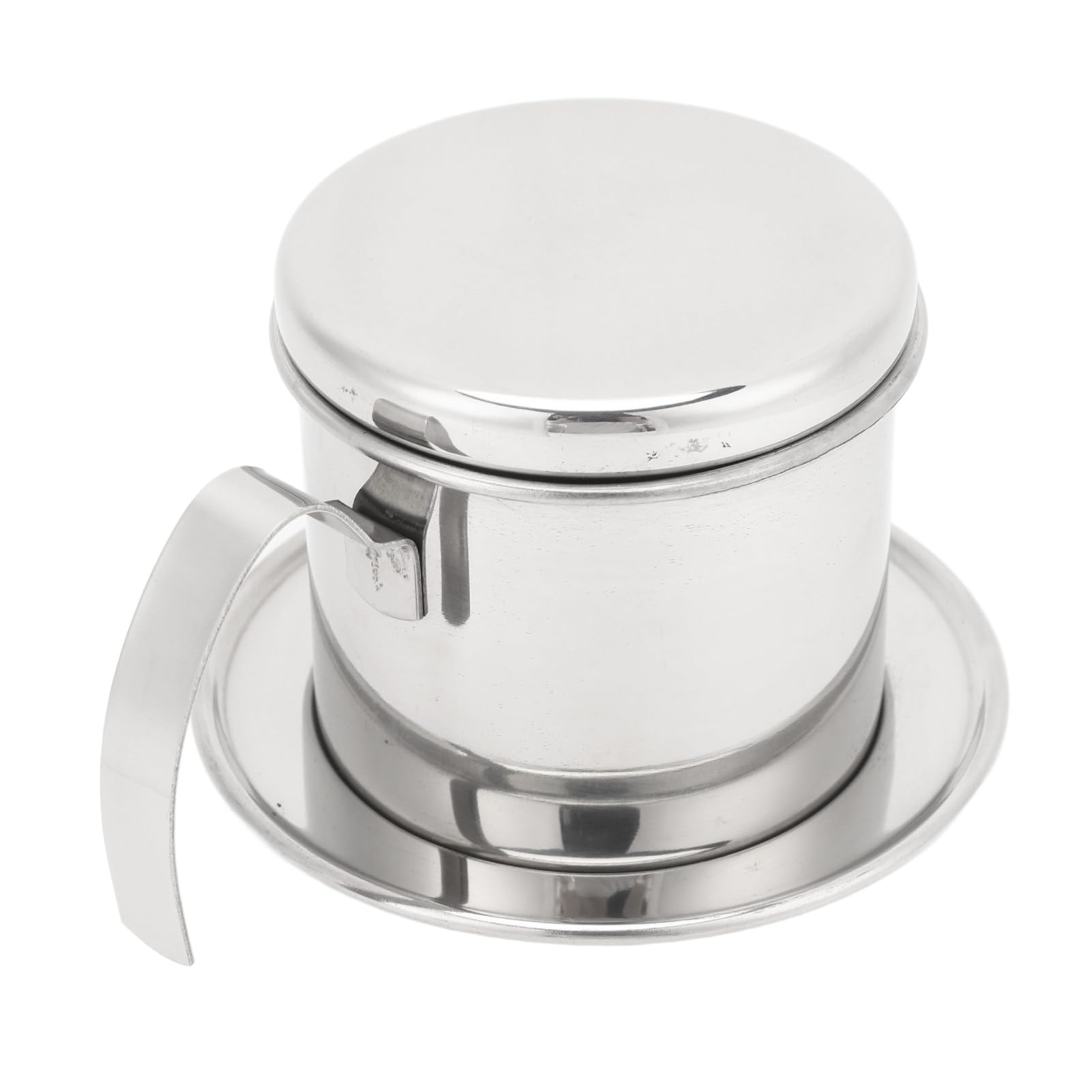 Yosoo Double Layer SUS Fine Hole Drip Coffee Maker Professional Coffee Dripper with Vietnamese Infuser Design for Home