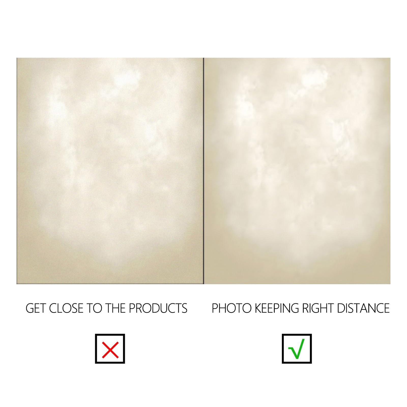 YongFoto 2x3m Fondali fotografici per la fotografia Beige avorio sfumato Struttura astratta Sfondo dello studio Decorazione per Famiglia Ritratto Puntelli di nozze Carta da parati per feste