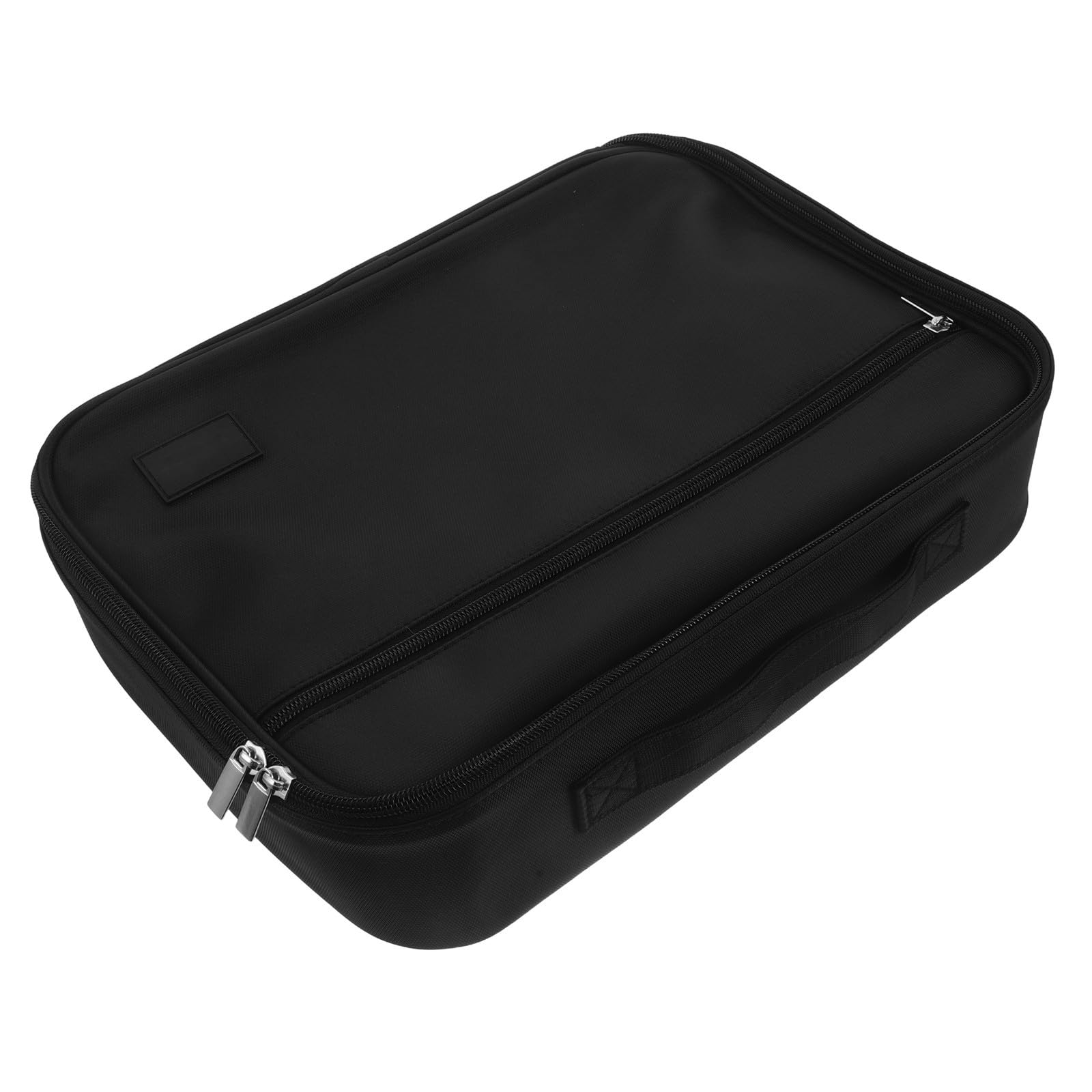 ABOOFAN Étui de Rangement pour Badges en Émail, 12 Pages, Noir, Portable