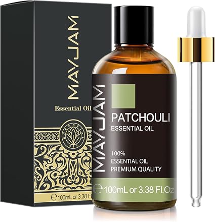 Patchouli Essential Oil, MAYJAM 3.38FL.OZ Essential Oils, Use with Aromatherapy Diffuser, During Yoga, Massage, Bath, Patchouli Oil