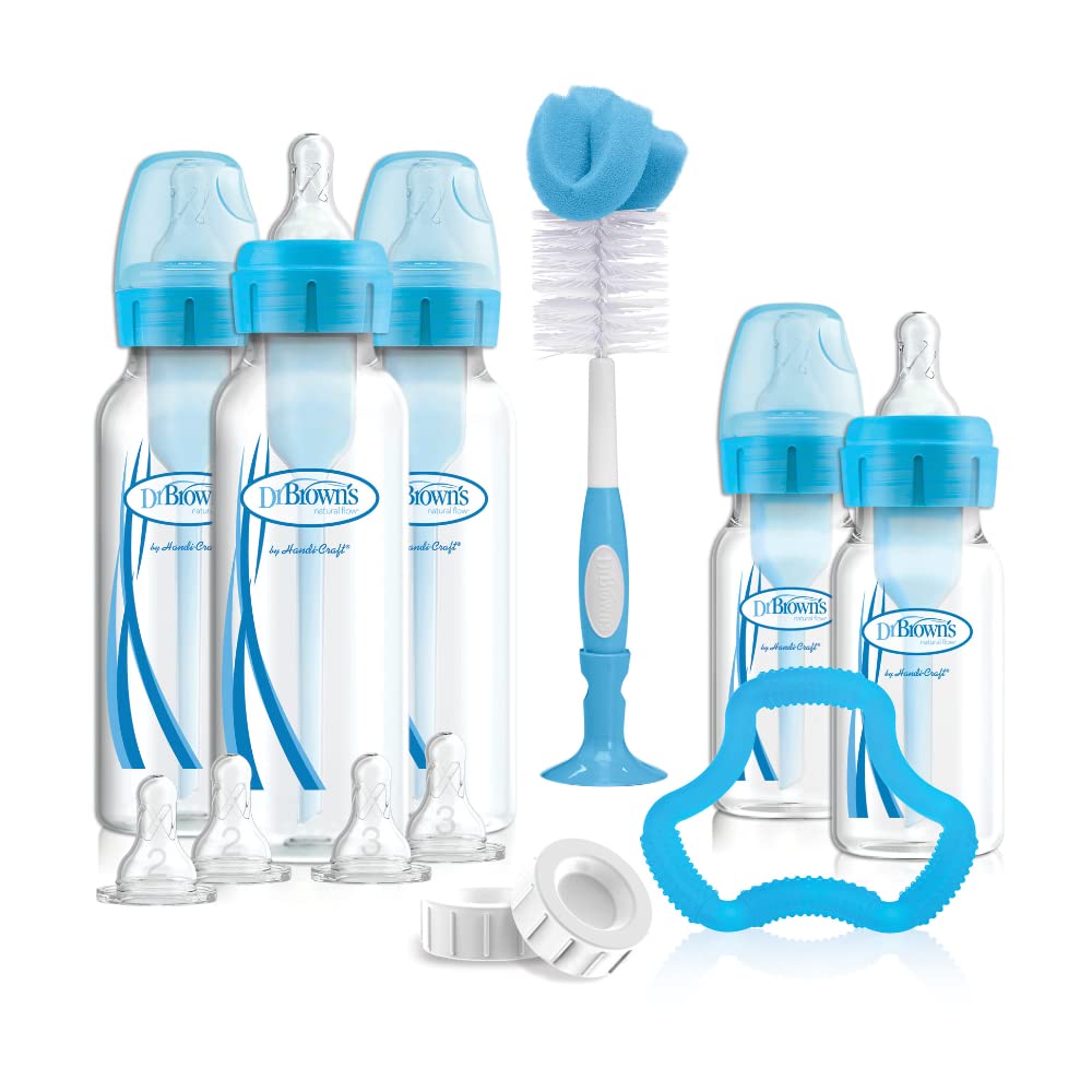 Dr.Brown'S Neck Bottle Gift Set - Blue
