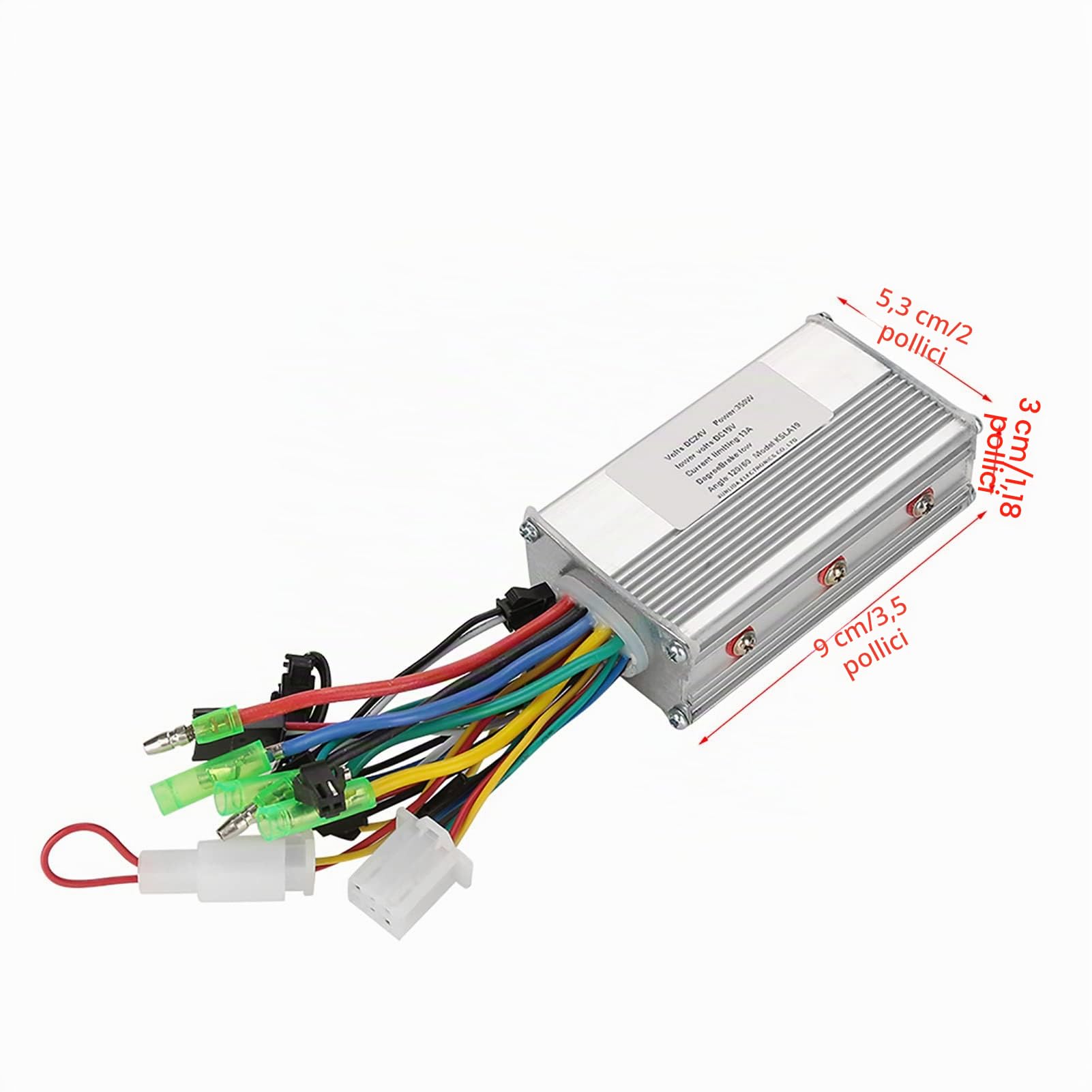 Dioche Regolatore di Motore Elettrico 24V 350W - Controllore velocità per Motori Brushless, Controllo Preciso Bici Elettriche, Scooter e Moto Centralina ad Alta Efficienza