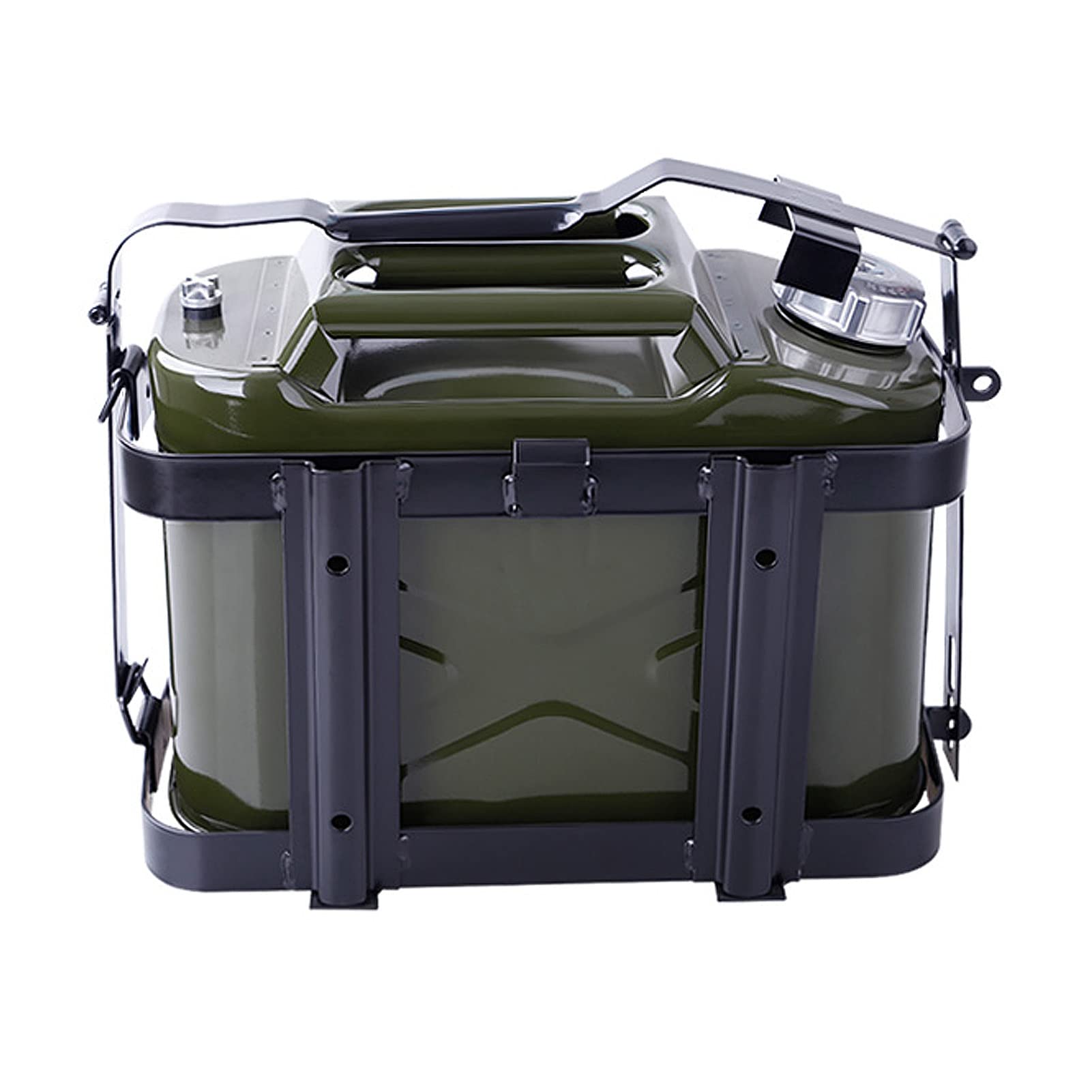 Conteneur diesel 10L WUTONG avec étagère externe pour sécuriser une réserve de carburant auto
