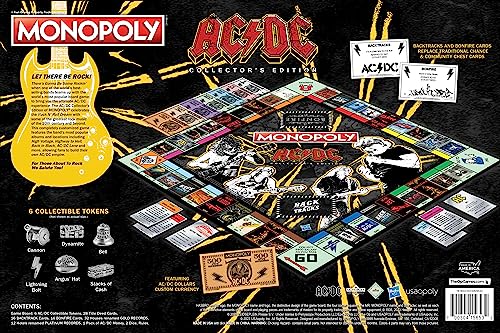 MONOPOLY AC/DC Juego de mesa edición coleccionista miniatura 2