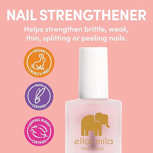 Miniatura 2 de ellamila First Aid Kiss Fortalecedor de uñas solución para el cuidado de las uñas y tratamiento de crecimiento para uñas finas quebradizas y dañadas