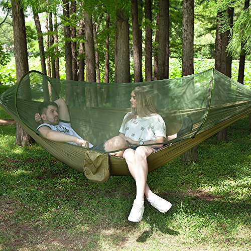 Hamac de camping avec moustiquaire 300kg nylon ultra-léger
