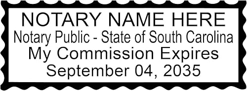 Miniatura 3 de Hubco Sello de notario azul premium y sello notario azul Hubco 40 Sellos de notario autoentintados - Carolina del Sur