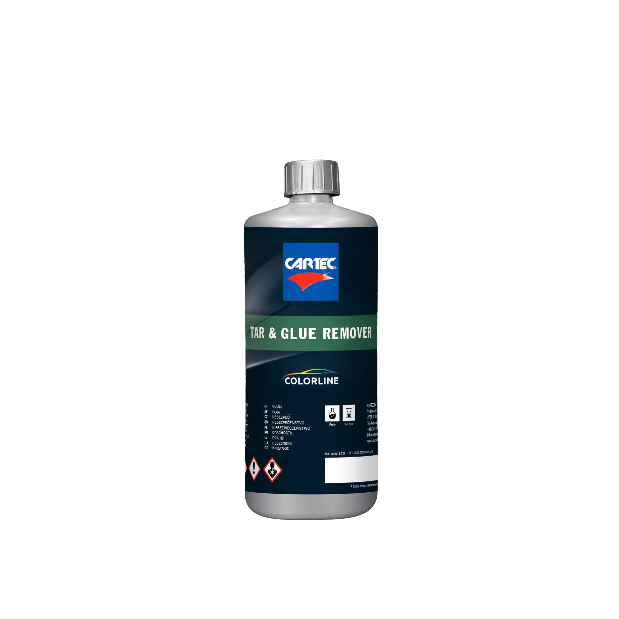 Cartec Tar & Glue Remover Rimuovi Colla Catrame e Resina dalla Carrozzeria Auto (1 Litro)