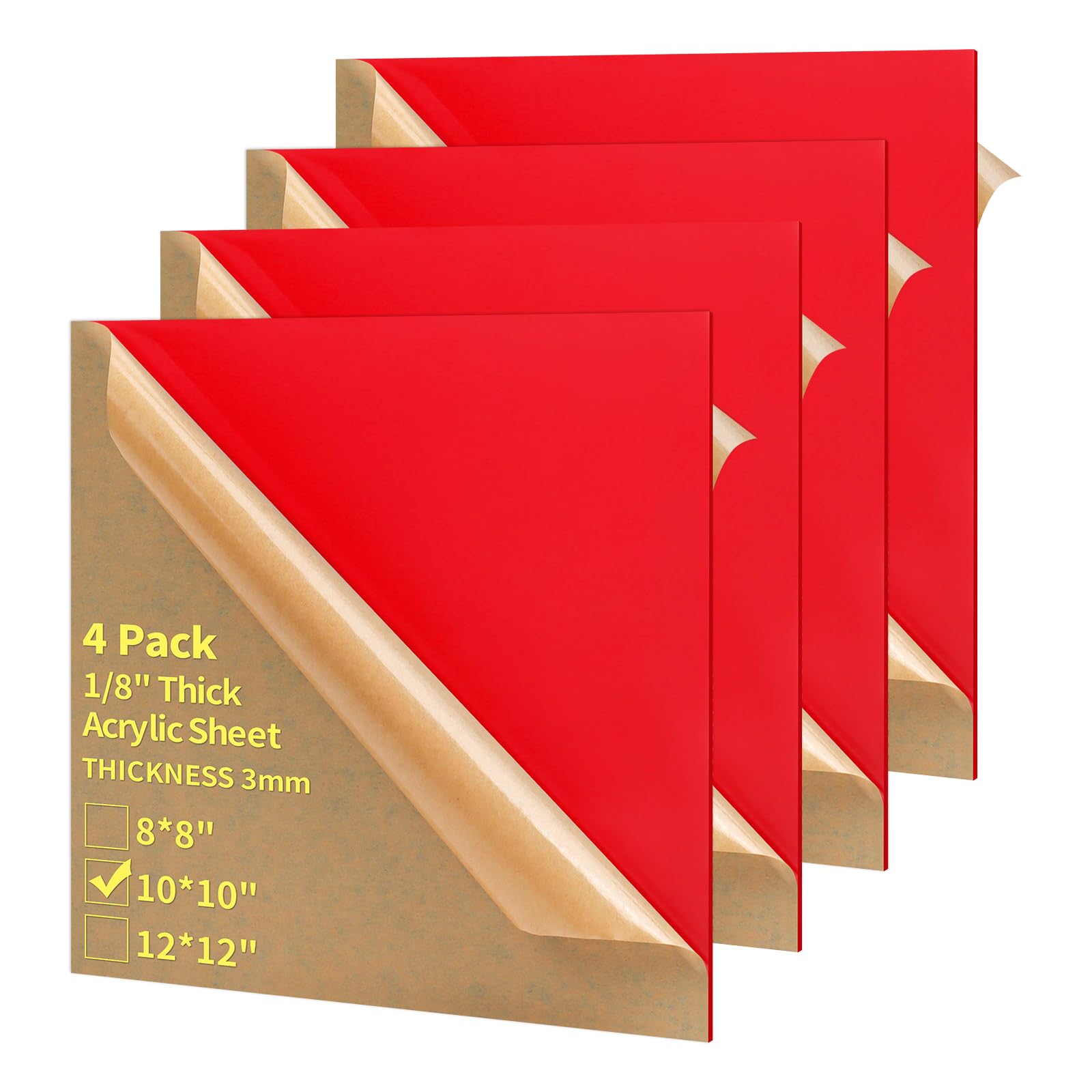 Acrylic Sheets - 4 Pack 12x12 Blue -22