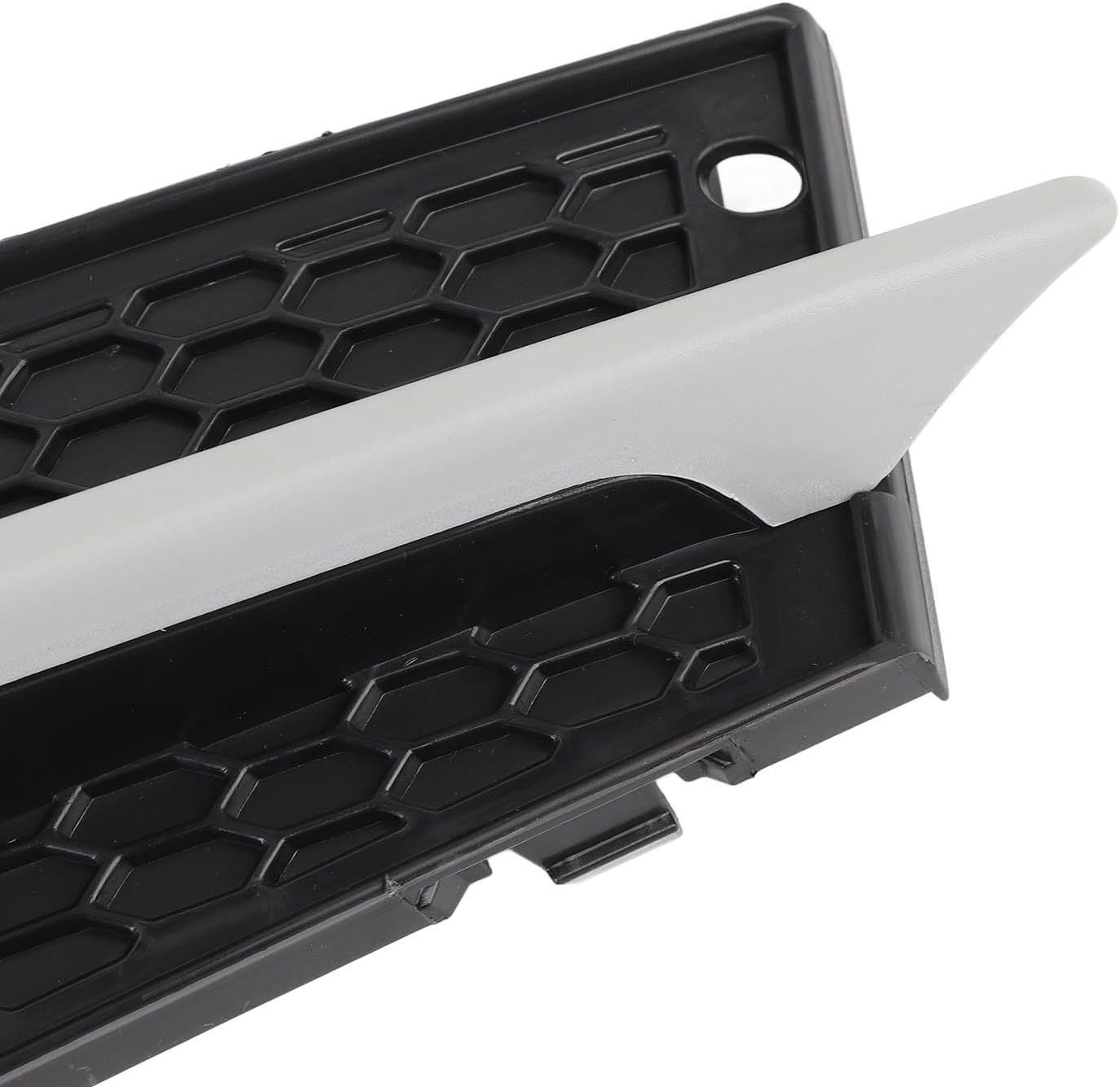 Front Bumper Grille, Bumper Lower Grille with Trim Strip Set Fashion Decoration Replacement for 3 Series E92 E93 LCI 2011-2013, (Left: 51117229181+51117227923)