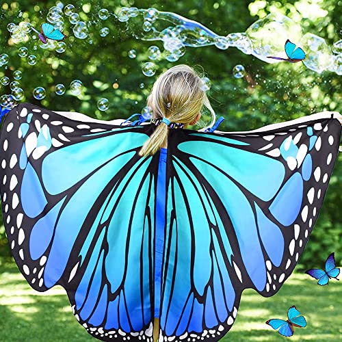 Vlinder-cape, vlinderkostuum, set, vlinderkostuum, kinderen, vlindercape, kostuum, meisjes, voor meisjes, party, Halloween, Kerstmis, kostuum, cosplay, carnaval - Image 7