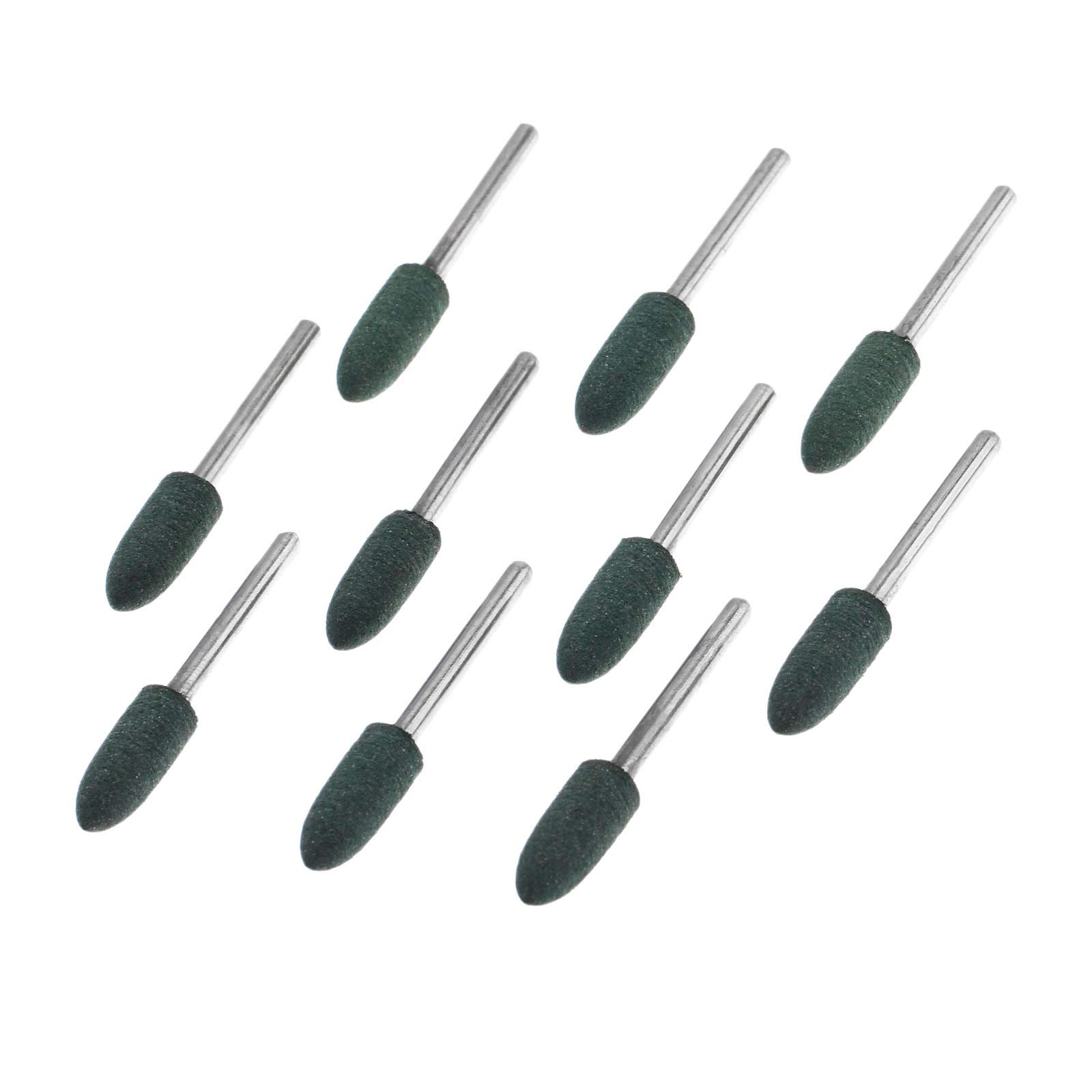 20 Embouts De Polissage En Caoutchouc Conique - Queue 3mm, Tête 4mm - Pour Outil Rotatif, Métal, Bois